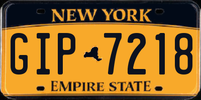 NY license plate GIP7218
