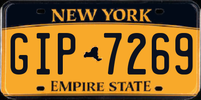 NY license plate GIP7269
