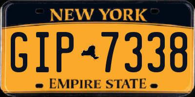 NY license plate GIP7338