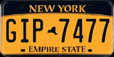 NY license plate GIP7477