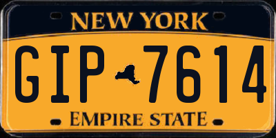 NY license plate GIP7614