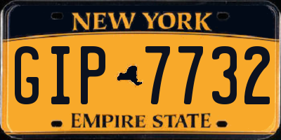 NY license plate GIP7732
