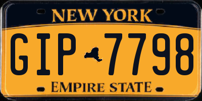 NY license plate GIP7798