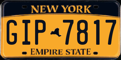 NY license plate GIP7817