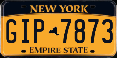 NY license plate GIP7873