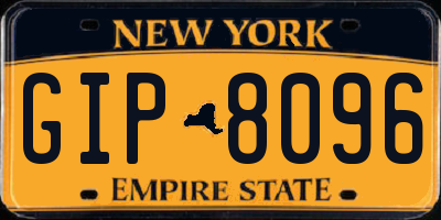 NY license plate GIP8096