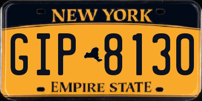 NY license plate GIP8130