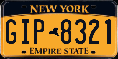 NY license plate GIP8321