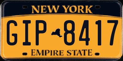 NY license plate GIP8417