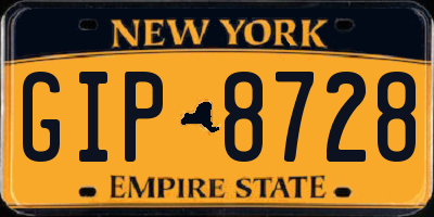 NY license plate GIP8728