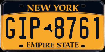 NY license plate GIP8761