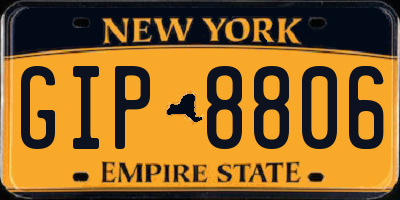 NY license plate GIP8806