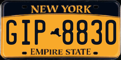 NY license plate GIP8830