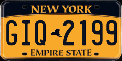 NY license plate GIQ2199