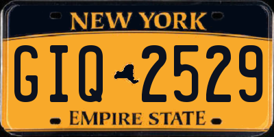 NY license plate GIQ2529