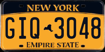 NY license plate GIQ3048
