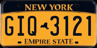NY license plate GIQ3121