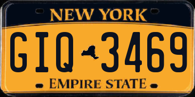 NY license plate GIQ3469