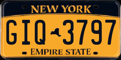 NY license plate GIQ3797