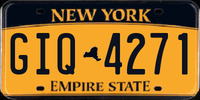 NY license plate GIQ4271