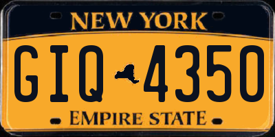 NY license plate GIQ4350