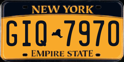 NY license plate GIQ7970