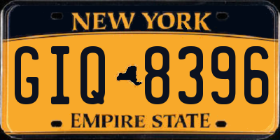 NY license plate GIQ8396