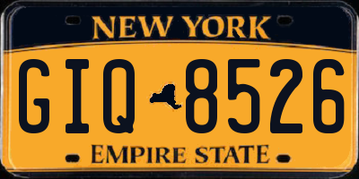 NY license plate GIQ8526