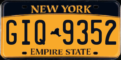 NY license plate GIQ9352