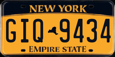 NY license plate GIQ9434