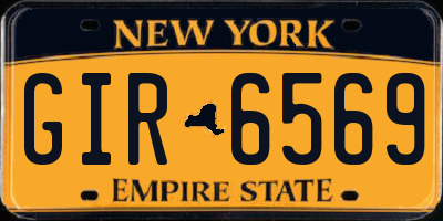 NY license plate GIR6569