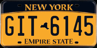 NY license plate GIT6145