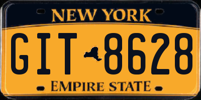NY license plate GIT8628