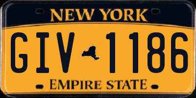 NY license plate GIV1186