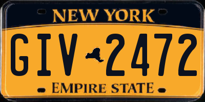 NY license plate GIV2472