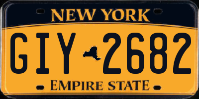 NY license plate GIY2682