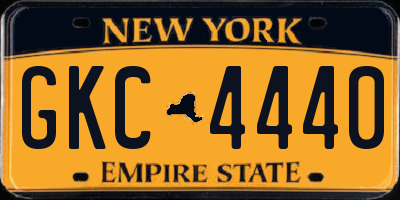 NY license plate GKC4440