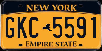 NY license plate GKC5591