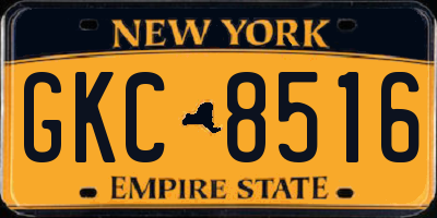 NY license plate GKC8516