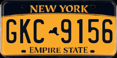 NY license plate GKC9156