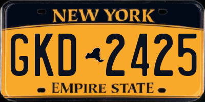 NY license plate GKD2425