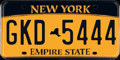 NY license plate GKD5444