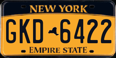NY license plate GKD6422