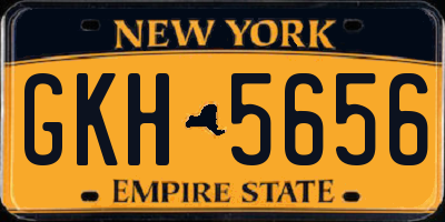 NY license plate GKH5656