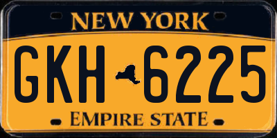 NY license plate GKH6225