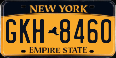 NY license plate GKH8460