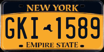 NY license plate GKI1589