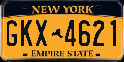 NY license plate GKX4621