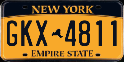 NY license plate GKX4811