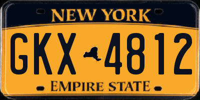 NY license plate GKX4812